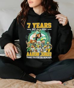 7 Years 2017 2024 Arron Jones Green Bay Packers Thank You For The Memories T Shirt