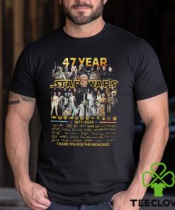 7 Years Star Wars 1977–2024 Signature Thank You For The Memories Unisex T Shirt