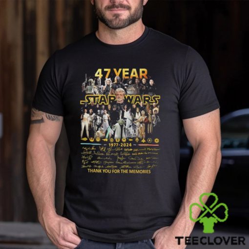 7 Years Star Wars 1977–2024 Signature Thank You For The Memories Unisex T Shirt