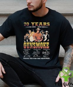 70 Years 1955 2025 Gunsmoke Thank You For The Memories T Shirt