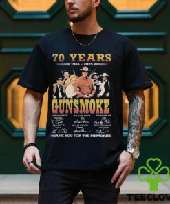 70 Years 1955 2025 Gunsmoke Thank You For The Memories T Shirt