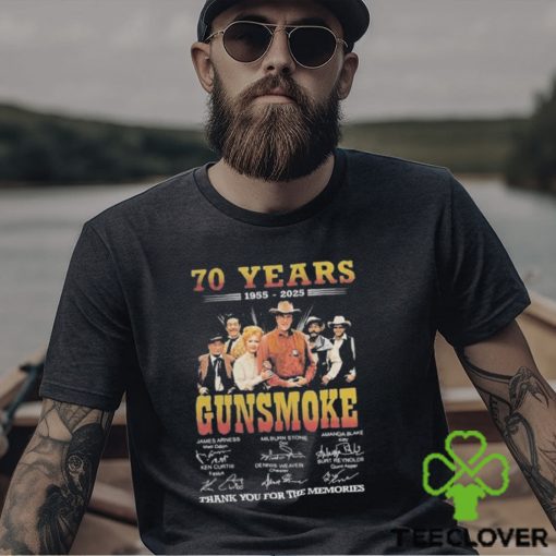 70 Years 1955 2025 Gunsmoke Thank You For The Memories T Shirt