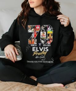 70 Years Of 1954 – 2024 Elvis Presley Thank You For Your Music Official t shirt