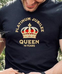 70th anniversary british queen platinum jubilee crown shirt