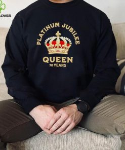 70th anniversary british queen platinum jubilee crown hoodie, sweater, longsleeve, shirt v-neck, t-shirt