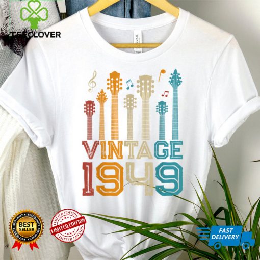 73rd Birthday Gifts Vintage 1949 Tee Guitarist Guitar Lovers T Shirt