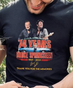 74 Years Bruce Springsteen 1949 2023 Thank You For The Memories Shirt