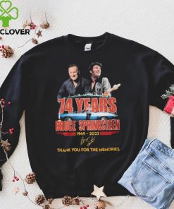 74 Years Bruce Springsteen 1949 2023 Thank You For The Memories Shirt