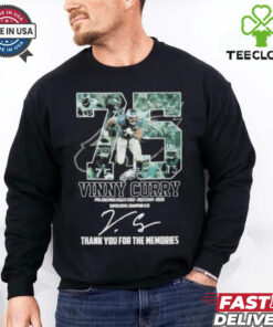 75 Vinny Curry Philadelphia Eagles Thank You For The Memories Signature Shirt