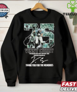 75 Vinny Curry Philadelphia Eagles Thank You For The Memories Signature Shirt