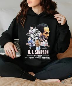 77 Years Of 1947 2024 Rip O. J. Simpson Thank You For The Memories Shirt