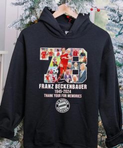 78 Franz Beckenbauer 1945 2024 thank your for memories hoodie, sweater, longsleeve, shirt v-neck, t-shirt