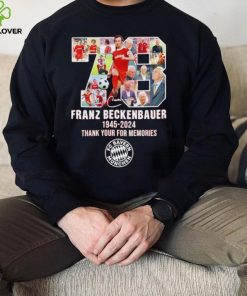 78 Franz Beckenbauer 1945 2024 thank your for memories hoodie, sweater, longsleeve, shirt v-neck, t-shirt