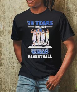 78 Years 1946 2024 Golden State Warriors Basketball shirt