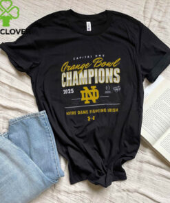 Notre Dame Fighting Irish Under Armour College Football Playoff 2025 Orange Bowl Champions T Shirt