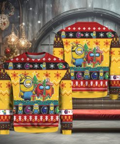 Among Us Minion ugly Christmas sweater