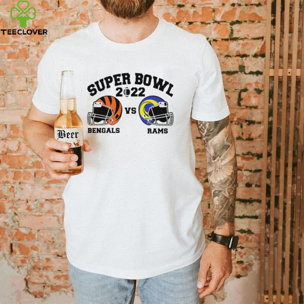Super Bowl 2022 Cincinnati Bengals vs Los Angeles Rams American football helmet shirt