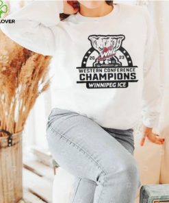 2023 Whl Western Conference Champions Winnipeg Ice shirt