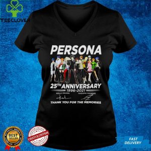 Persona 25th anniversary 1996 2021 signatures thank you for the memories shirt