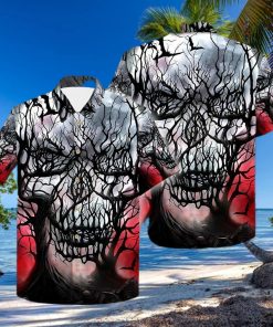 Buy Skull Branches Hollow Night 3d All Over Hawaiian Shirtt