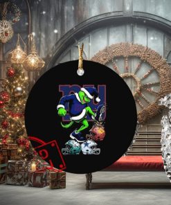 The Grinch New York Giants Stomp On NFL Teams Christmas Ornament