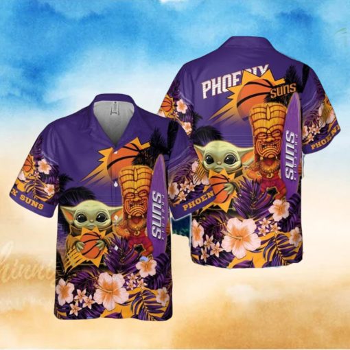 Phoenix Suns Baby Yoda National Basketball Association Hawaiian Shirt