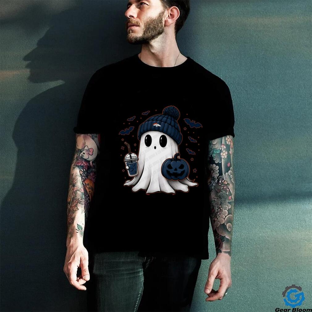 Halloween Denver Broncos NFL Football Fan Ghost with Pumpkin shirt Halloween Denver Broncos NFL Football Fan Ghost with Pumpkin shirt
