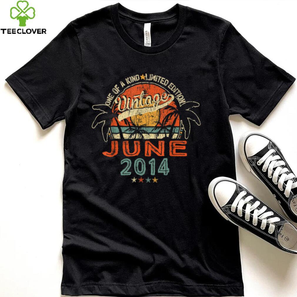 8 Years Old Vintage June 2014 8th Birthday T Shirt