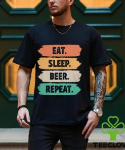 80s retro eat sleep beer repeat shirt