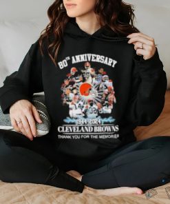 80th Anniversary 1944 – 2024 Cleveland Browns Thank You For The Memories T Shirt