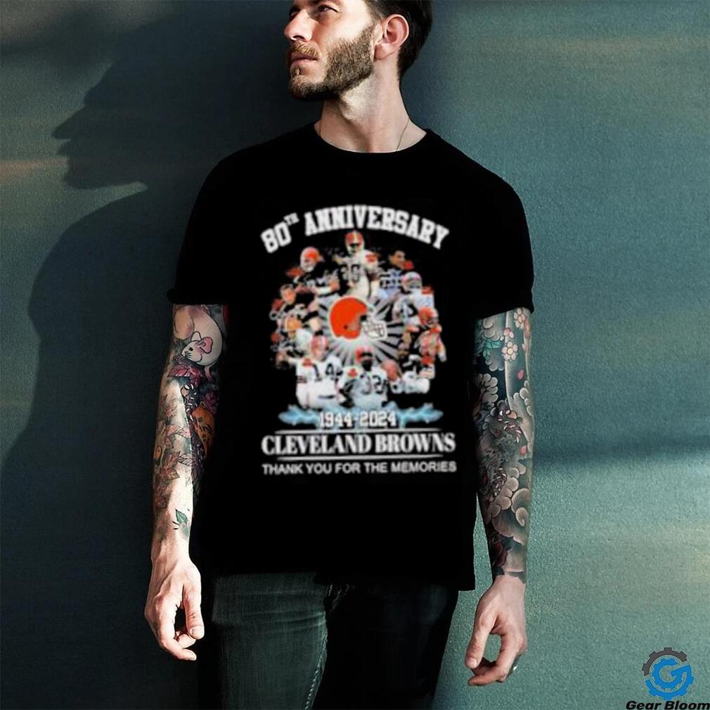 80th Anniversary 1944 – 2024 Cleveland Browns Thank You For The Memories T Shirt 80th Anniversary 1944 – 2024 Cleveland Browns Thank You For The Memories T Shirt