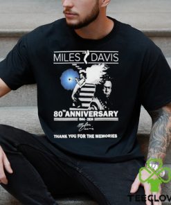 80th Anniversary 1944 – 2024 Miles Davis Thank You For The Memories Shirt