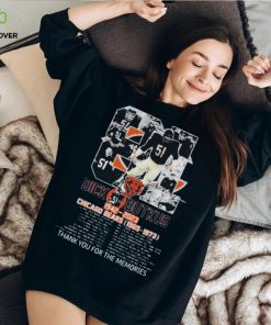81 Years Of Dick Butkus 1942 – 2023 Chicago Bears 1965 – 1973 Thank You For The Memories Signature T Shirts