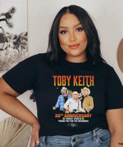 Toby Keith 30th Anniversary 1993 2023 Thank You For The Memories signature Shirt