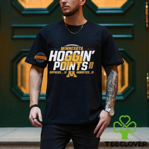 84 Maroon Minnesota Golden Gophers vs. Iowa Hawkeyes 2023 Floyd of Rosedale Trophy Score T Shirt