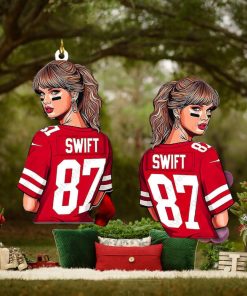 87 Travis Kelce Taylor Swift Ornament The Eras Tour Kansas City Chief