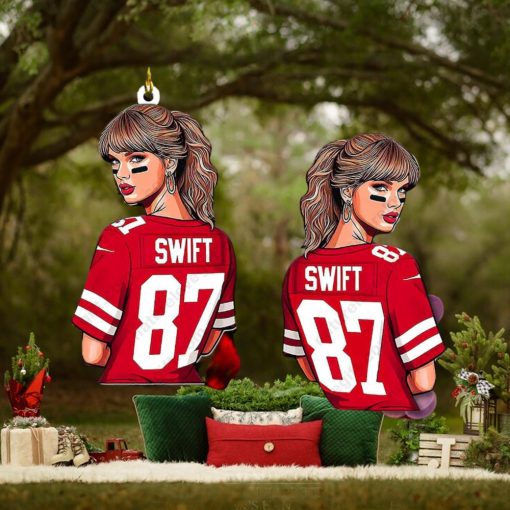 87 Travis Kelce Taylor Swift Ornament The Eras Tour Kansas City Chief