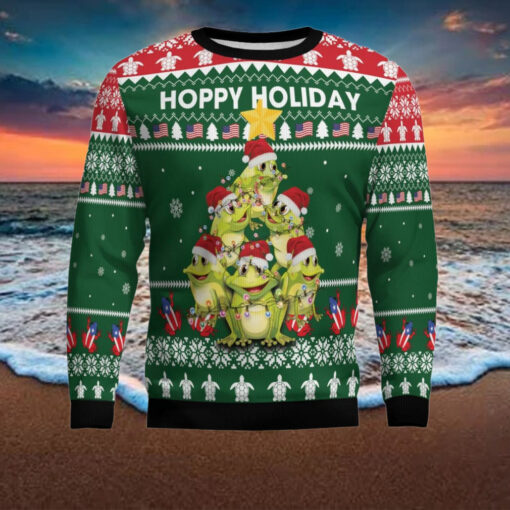 Frog Christmas Tree Ugly Christmas Sweater