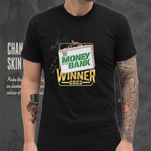 IYO SKY Autographed & Inscribed Event Worn Money In The Bank Winner T Shirt