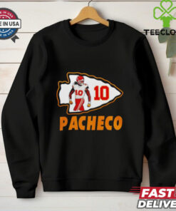 Isiah Pacheco #10 Kansas City Chiefs Shirt football fan apparel with player number design