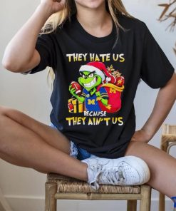 Michigan Wolverines Santa Grinch they hate us because they ain’t us shirt