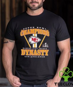 Official Branded Red Kansas City Chiefs Three Time Super Bowl Champions Dynasty T Shirt