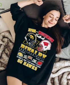 Rivalry Iowa Hawkeyes 15 06 Wisconsin Badgers go Hawks October 14 2023 hoodie, sweater, longsleeve, shirt v-neck, t-shirt