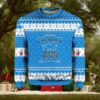 Coors Light Christmas Hohoho Reindeer Pattern Ugly Sweater