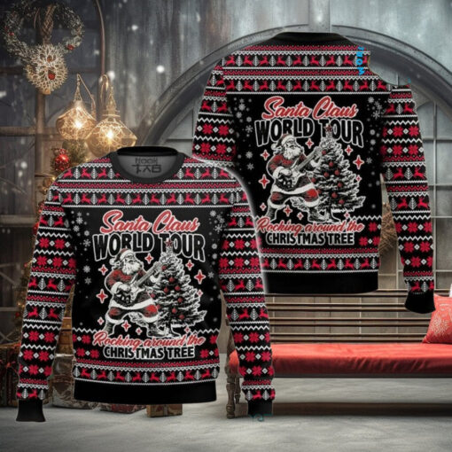 Santa Claus World Tour 2024 Ugly Christmas Sweater