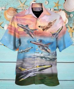 Us Air Force North American F 100 Super Sabre Hawaiian Shirt