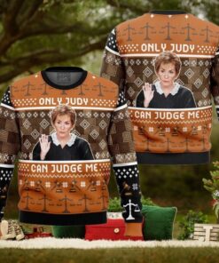 Only Judy Can Judge Me Judge Judy Ugly Christmas Sweater