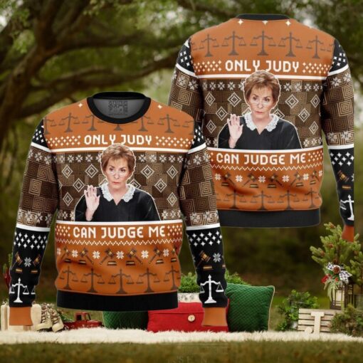 Only Judy Can Judge Me Judge Judy Ugly Christmas Sweater
