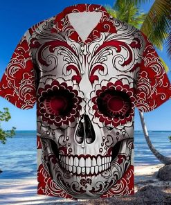 Buy Skull Floral Hawaiian Shirtt