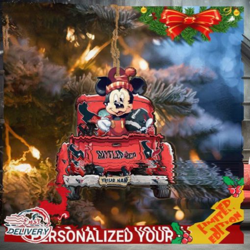 Houston Texans Mickey Mouse Ornament Personalized Your Name Sport Home Decor